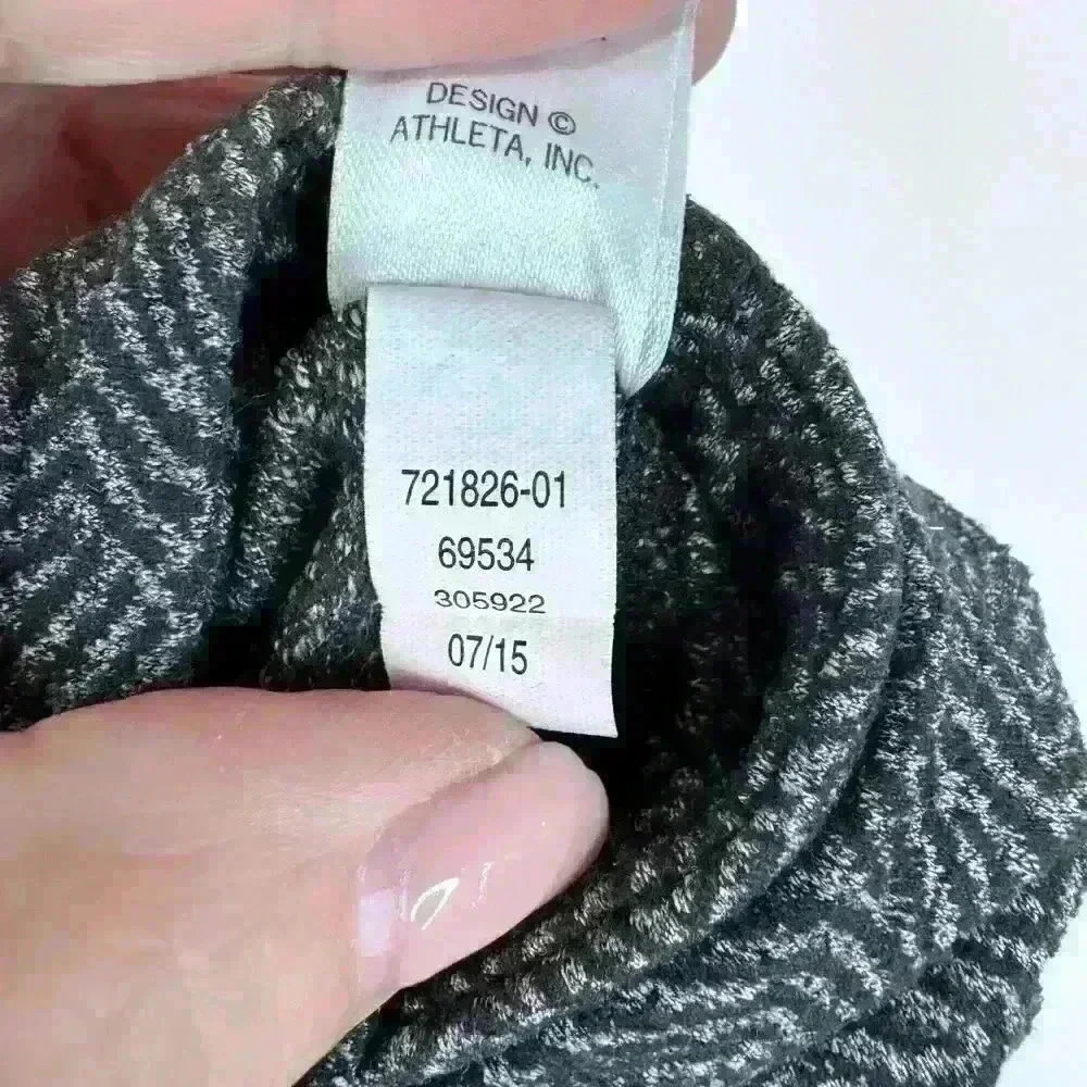 Athleta Women's Chaturanga Swirl Leggings Tights Size L Grey - Picture 6 of 6